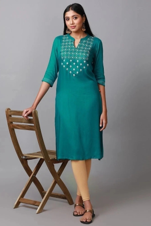 alena-rayon-embroidered-straight-womens-kurti-teal-pack-of-1-none