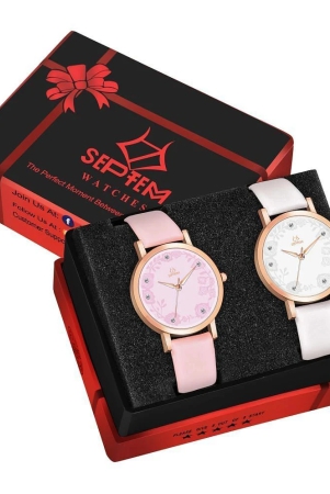 septem-white-leather-analog-womens-watch