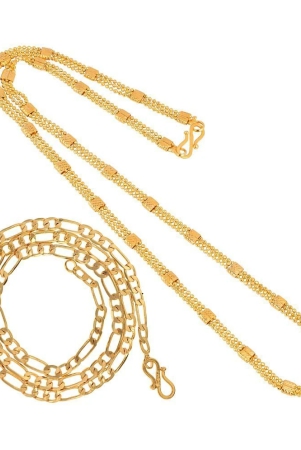 aanyacentric-combo-of-2-gold-plated-22inches-long-fashion-chain-none