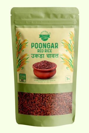 DANODIA FOODS ORGANIC POONGAR RED RICE  1Kg