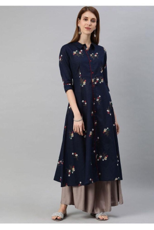 alena-navy-cotton-a-line-kurti-m