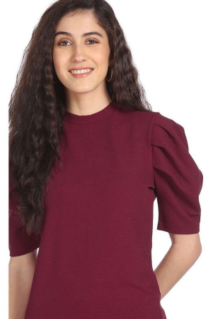 sugr-polyester-regular-tops-red-single-l