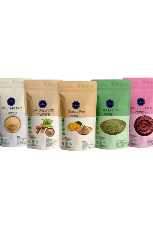 vedicine-multani-mitti-sandalwood-orange-peel-neem-rose-petals-powder-for-face-40g-each