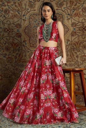 sassafras-womens-red-chanderi-floral-crop-top-with-skirt-xxl