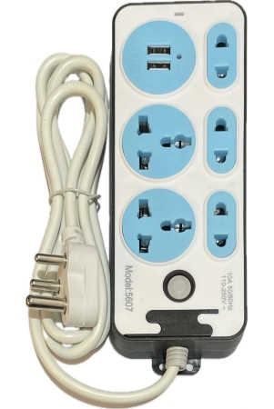 10amp-extension-board-dual-usb-charger-with-universal-2-pin-3-pin-sockets-3-ft-wire-with-with-3-pin-plug