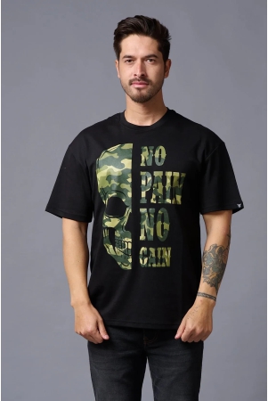 no-pain-no-gain-in-camo-print-black-oversized-t-shirt-for-men-xl