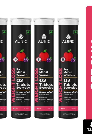 Auric Get Slim Effervescent | Weight Management | Fat Burner | 80 Tablets