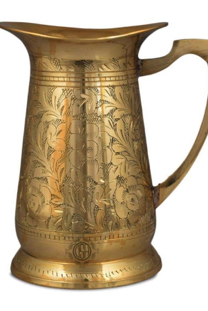 brass-jug-engraved-design-designer-mughal-style-for-serving-drinking-water-home-decor-drinkware-tableware-engraving-gold