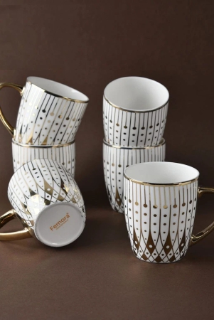 femora-gold-modern-pattern-with-white-background-golden-tea-mugs-ceramic-tea-cups-coffee-mugs-160-ml-golden-6-pcs-set