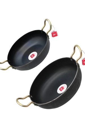 lazywindow-iron-kadhai-black-iron-no-coating-cookware-sets-set-of-1-