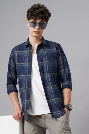 paul-street-100-cotton-slim-fit-checks-full-sleeves-mens-casual-shirt-navy-blue-pack-of-1-none