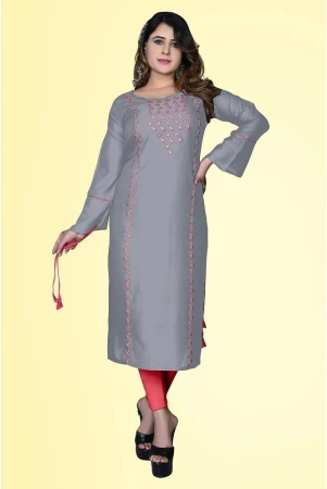 haya-grey-rayon-womens-straight-kurti-pack-of-1-none