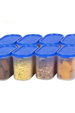 hometales-groceryfoodpasta-plastic-navy-blue-dal-container-set-of-8-navy-blue