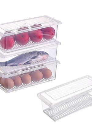 sharuja-fridge-storage-boxes-fridge-organizer-with-removable-drain-plate-and-lid-for-fish-meat-vegetables-fruits-1500ml-each-pack-of-4-white