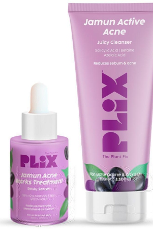 plix-jamun-face-wash-and-acne-marks-serum-combo-for-acne-spots-oil-controlpack-of-2