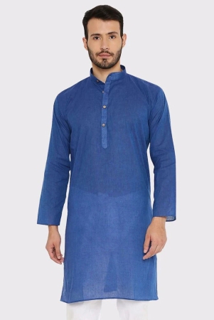 maharaja-blue-cotton-mens-regular-kurta-pack-of-1-none