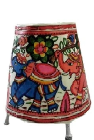 hand-painted-elephant-design-paper-lamp-shade