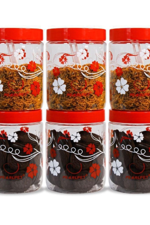 pearlpet-red-plastic-spice-container-set-of-6-1800-ml-red