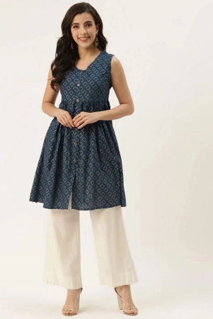 kbz-blue-rayon-womens-flared-kurti-pack-of-1-none