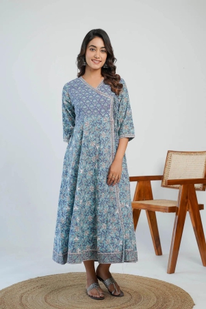 Gulmohar Neel Dress-L