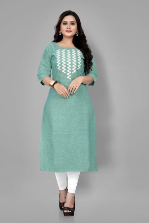 riaana-green-cotton-womens-straight-kurti-pack-of-1-none