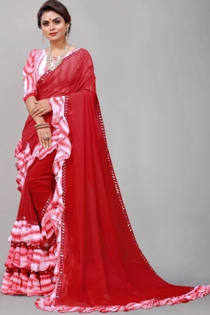 apnisha-georgette-embellished-saree-with-blouse-piece-red-pack-of-1-red