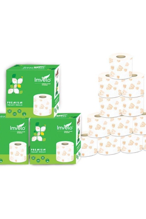 Imvelo - Paper Disposable Toilet Rolls ( Pack of 3 ) - 10m