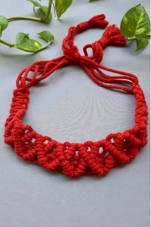 handcrafted-macrame-headband-red