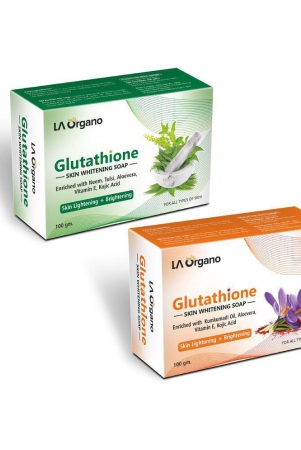 la-organo-glutathione-soap-with-neem-tulsi-kumkumadi-soap-soap-200-mg-pack-of-2