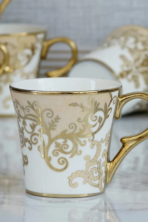 femora-indian-ceramic-floral-gold-line-ceramic-tea-cup-coffee-mugs-set-of-6-pcs-160-ml