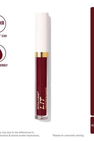 LIT Liquid Matte Lipstick - Kittenfish (Maroon Shade) | Long Lasting, Smudge-proof, Hydrating Matte Lipstick With Moringa Oil (1.6 ml)