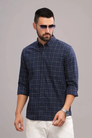 paul-street-100-cotton-slim-fit-checks-full-sleeves-mens-casual-shirt-navy-blue-pack-of-1-none