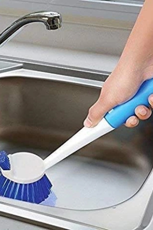 -plsakorawareastic-dual-action-kitchen-cleaning-handy-sink-wash-basin-and-dish-brush-30-cm-long-for-home-blue-and-pink