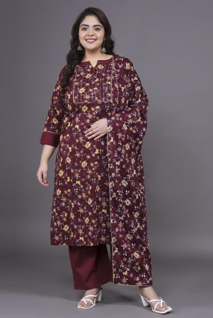 tissu-cotton-printed-kurti-with-palazzo-womens-stitched-salwar-suit-maroon-pack-of-1-none