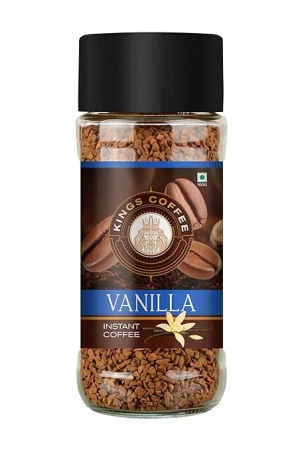 kings-coffee-instant-coffee-medium-roast-vanilla-flavour-pure-columbian-arabica-beans-freeze-dried-no-chicory-100-g