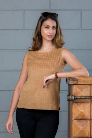 brown-self-design-sleeveless-top-l