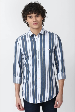 men-blue-super-slim-fit-stripe-full-sleeves-casual-shirt