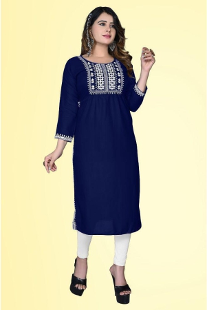 haya-fashion-navy-rayon-womens-straight-kurti-pack-of-1-none