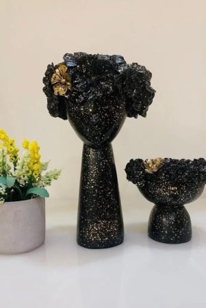 adorable-tiara-vases-sparkling-black-resin-matt-finish-single-small-h-5-l-6-w-5-inch