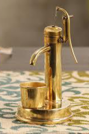 Miniature Brass Toy Brass Hand Pump working model