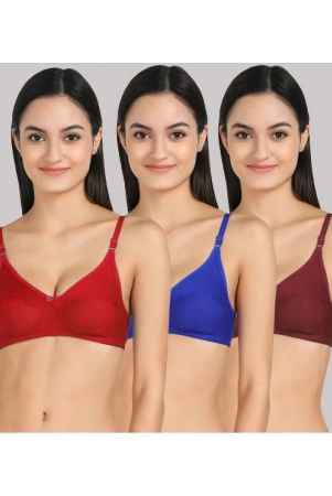 kiran-enterprises-multicolor-cotton-blend-non-padded-womens-everyday-bra-pack-of-3-none