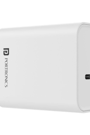 Portronics - No Cable 3A Travel Charger - White