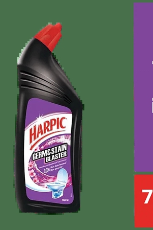 Harpic Germ & Stain Blaster Disinfectant Toilet Cleaner Liquid, Floral, 750 Ml