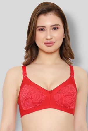 kyodo-red-cotton-blend-non-padded-womens-everyday-bra-pack-of-1-32b