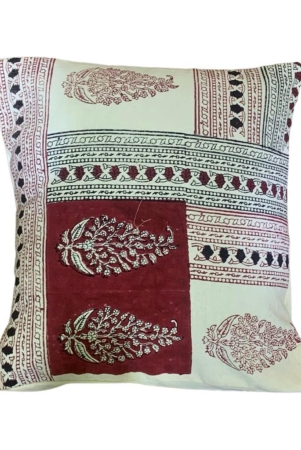 Embellished Block Print Cushion Cover