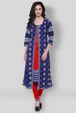 divena-multicolor-cotton-womens-double-layered-kurti-pack-of-1-s