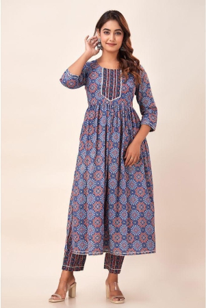 svarchi-cotton-printed-anarkali-womens-kurti-blue-pack-of-1-none