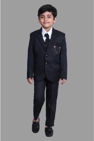 dkgf-fashion-black-polyester-boys-3-piece-suit-pack-of-1-none