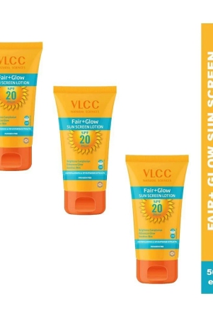 vlcc-fair-glow-sun-screen-lotion-spf20-pa-50-ml-pack-of-3