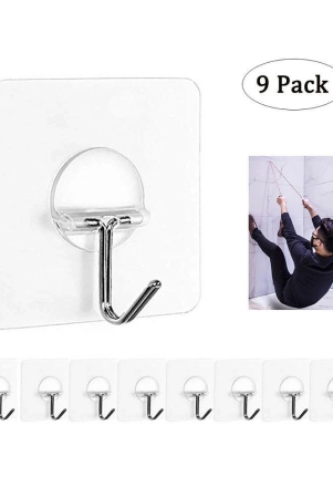 9pc-strong-transparent-suction-cup-sucker-wall-hooks-hanger-for-kitchen-bathroom-multicolor